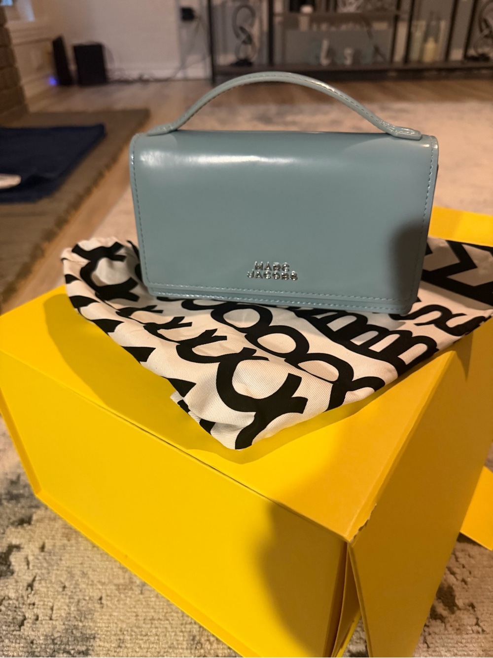 Marc Jacobs Powder Blue Mini Top-Handle Crossbody - Picture 2 of 2
